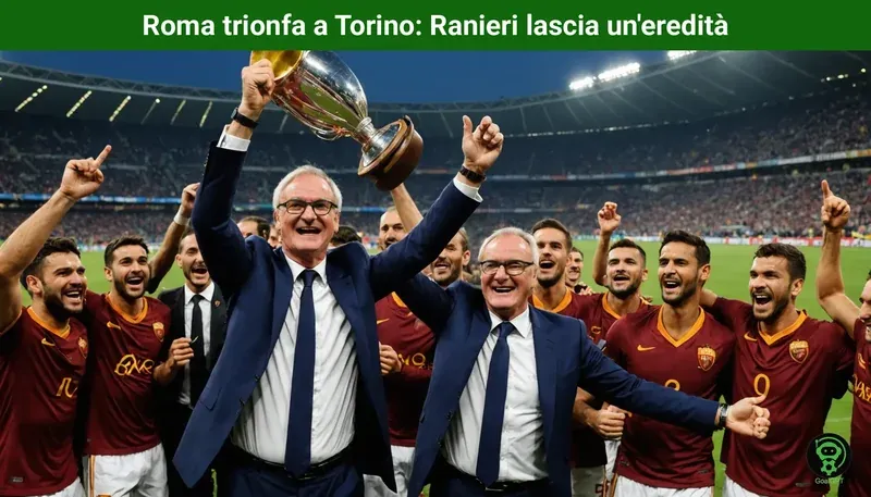 Roma trionfa a Torino: Ranieri lascia un’eredità
