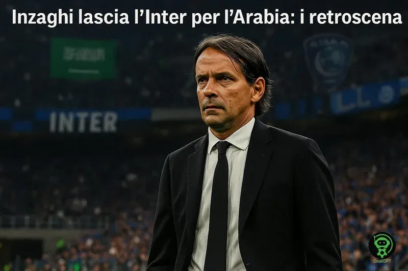 Inzaghi lascia l’Inter per l’Arabia: i retroscena