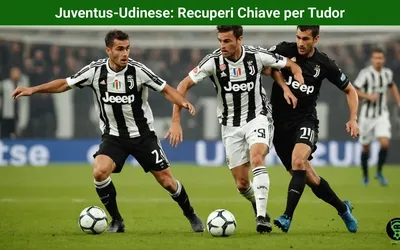 Juventus-Udinese: Recuperi Chiave per Tudor