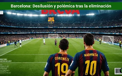 Barcelona: Desilusión y polémica tras la eliminación
