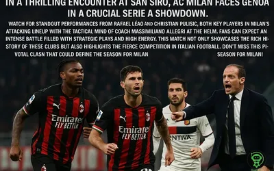 Milan-Genoa: Sfida Cruciale per il Rossonero