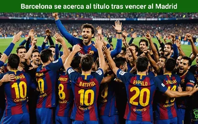 Barcelona se acerca al título tras vencer al Madrid