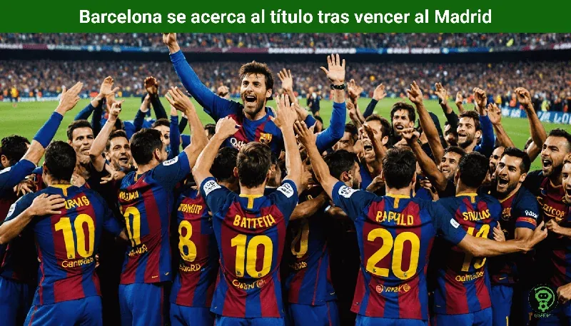 Barcelona se acerca al título tras vencer al Madrid