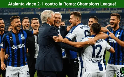 Atalanta vince 2-1 contro la Roma: Champions League!