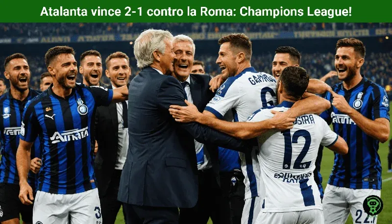Atalanta vince 2-1 contro la Roma: Champions League!