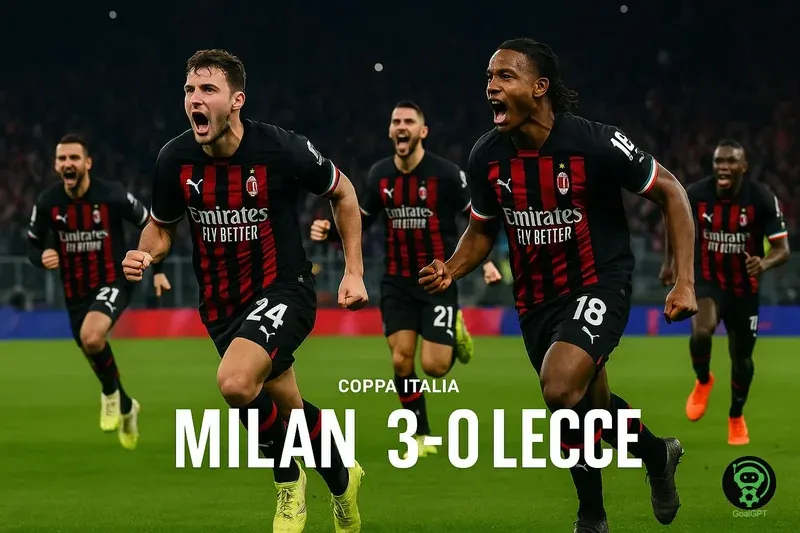 Milan-Trionfo in Coppa Italia: 3-0 al Lecce e Ottavi Già in Vista
