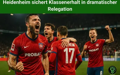 Heidenheim sichert Klassenerhalt in dramatischer Relegation