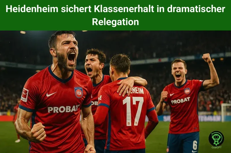 Heidenheim sichert Klassenerhalt in dramatischer Relegation