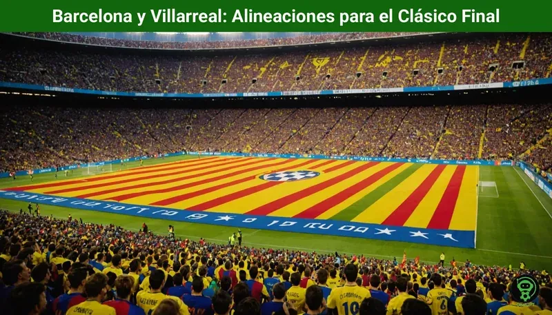 Barcelona y Villarreal: Alineaciones para el Clásico Final