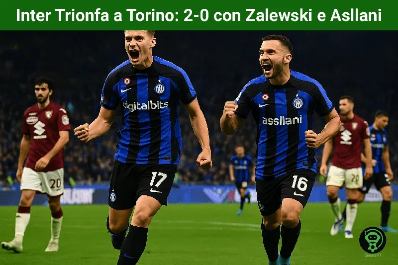 Inter Trionfa a Torino: 2-0 con Zalewski e Asllani
