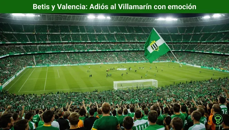 Betis y Valencia: Adiós al Villamarín con emoción