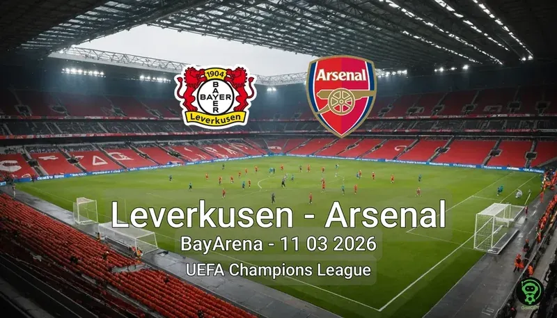 Leverkusen vs Arsenal BayArena - 11 03 2026 UEFA Champions League