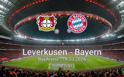 Leverkusen vs Bayern BayArena - 14 03 2026 Bundesliga