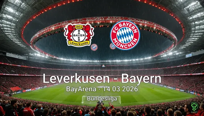 Leverkusen vs Bayern BayArena - 14 03 2026 Bundesliga