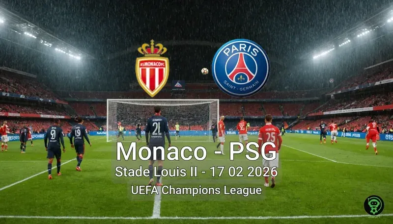Monaco vs PSG Stade Louis II - 17 02 2026 UEFA Champions League