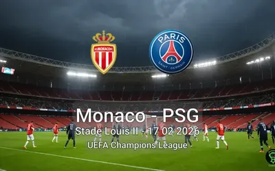 Monaco vs PSG Stade Louis II - 17 02 2026 UEFA Champions League