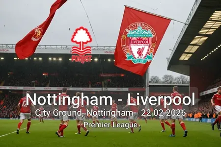 Nottingham vs Liverpool City Ground, Nottingham - 22 02 2026 Premier League