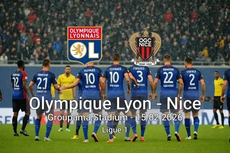 Olympique Lyon vs Nice Groupama Stadium - 15 02 2026 Ligue 1