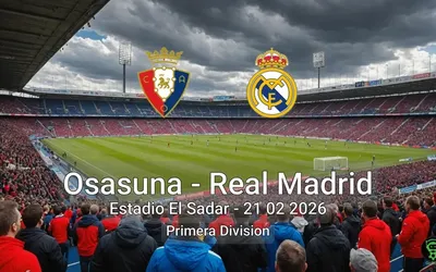 Osasuna vs Real Madrid Estadio El Sadar - 21 02 2026 Primera Division