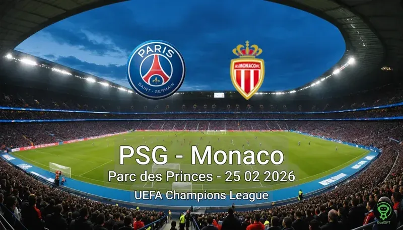 PSG vs Monaco Parc des Princes - 25 02 2026 UEFA Champions League