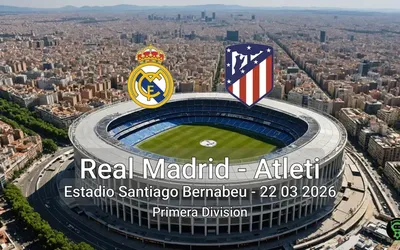 Real Madrid vs Atleti Estadio Santiago Bernabeu - 22 03 2026 Primera Division