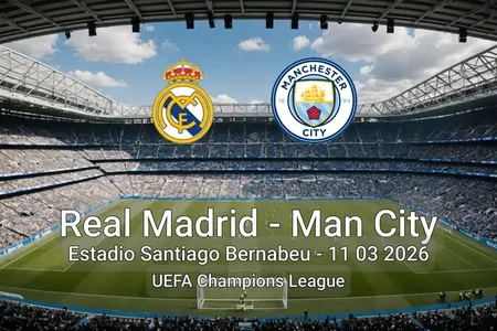 Real Madrid vs Man City Estadio Santiago Bernabeu - 11 03 2026 UEFA Champions League