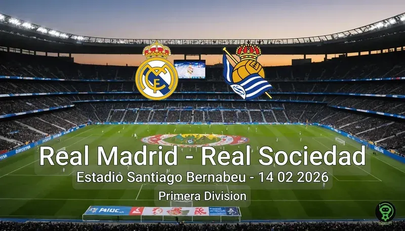 Real Madrid vs Real Sociedad Estadio Santiago Bernabeu - 14 02 2026 Primera Division