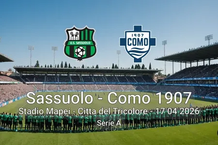 Sassuolo vs Como 1907 Stadio Mapei - Citta del Tricolore - 17 04 2026 Serie A