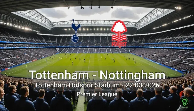 Tottenham vs Nottingham Tottenham Hotspur Stadium - 22 03 2026 Premier League