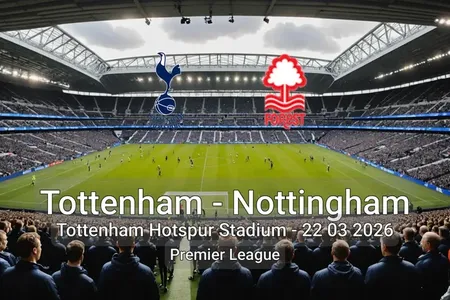 Tottenham vs Nottingham Tottenham Hotspur Stadium - 22 03 2026 Premier League