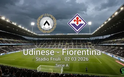 Udinese vs Fiorentina Stadio Friuli - 02 03 2026 Serie A