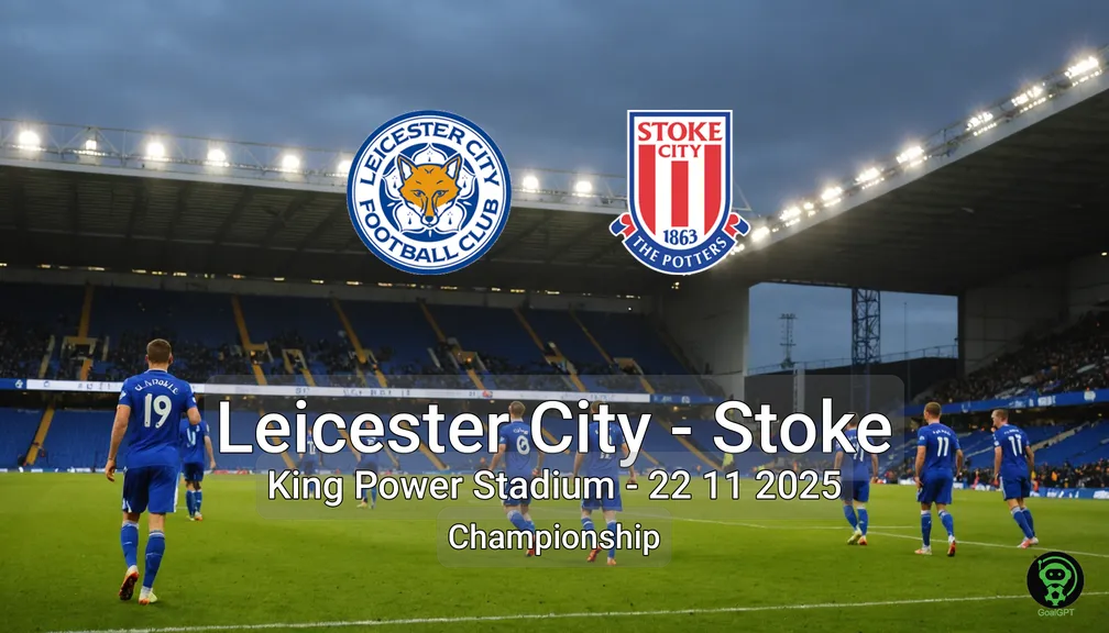 Leicester City vs Stoke King Power Stadium – 22 11 2025 Championship